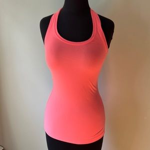 Lululemon Cool Racerback Tank Sz 4 Neon Orange